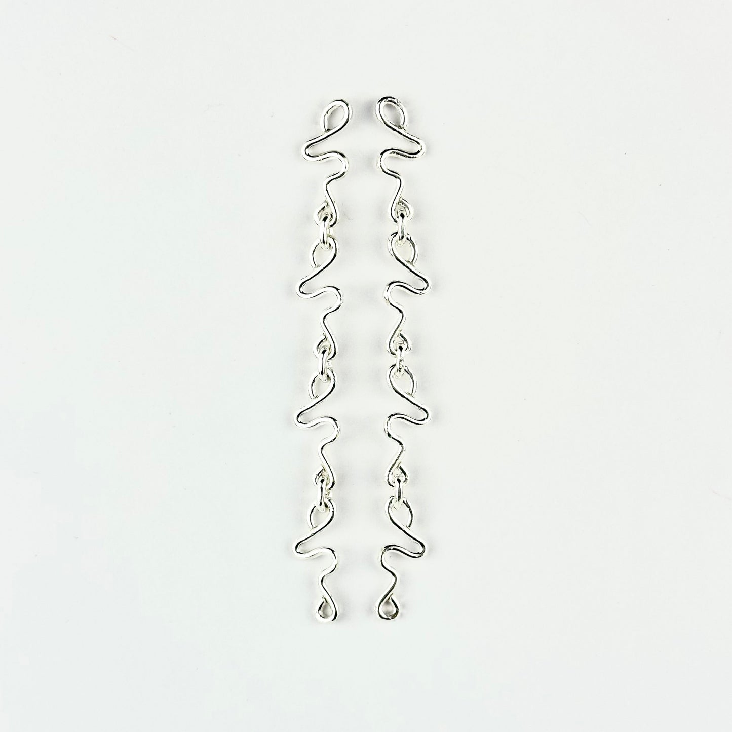 Boucles d’oreilles argent longues | Shoulder duster